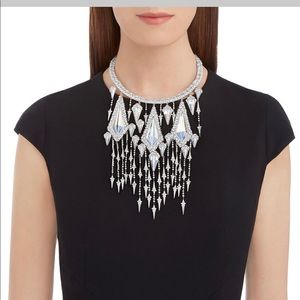 NEVER-WORN Swarovski Necklace White Rhodium-plated